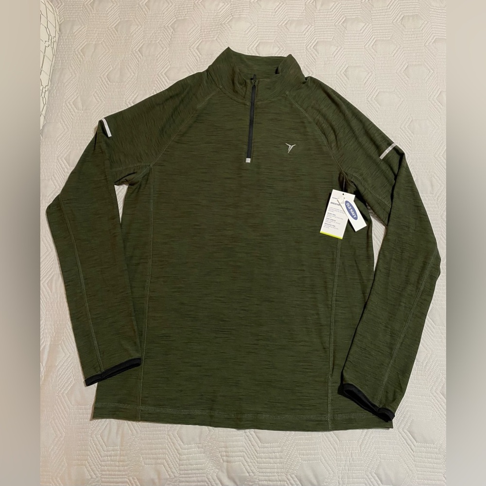 Old Navy Men’s Green Quarter-Zip Pullover size M NWT